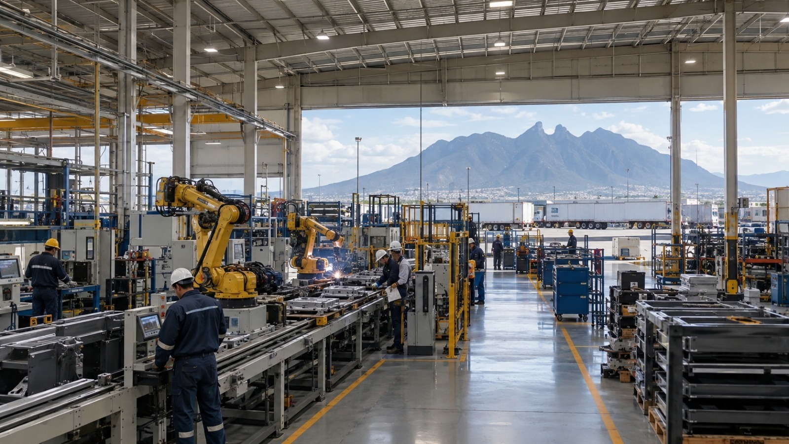 Instalación industrial y operaciones de manufactura en Monterrey